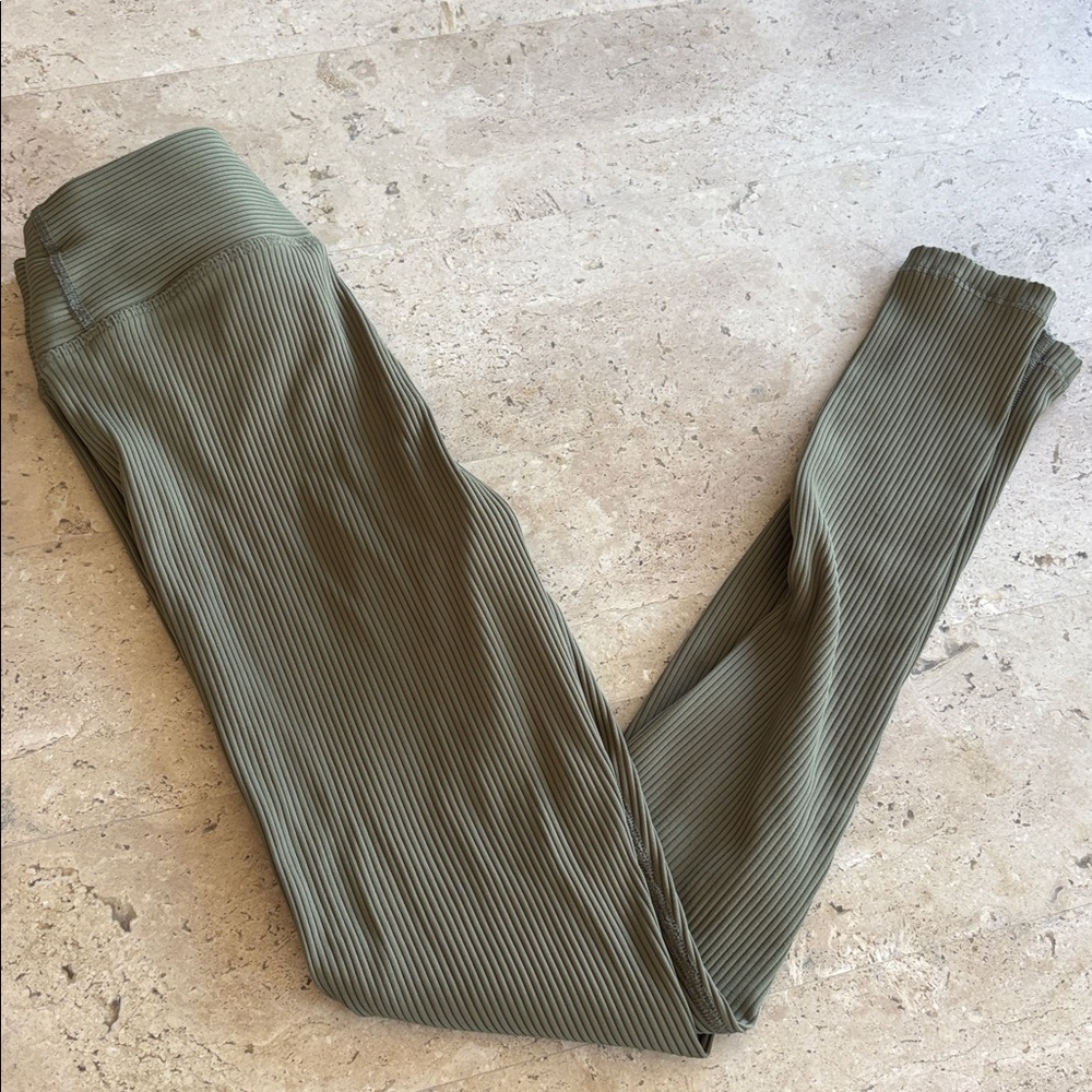 year of ours ribbed green leggings